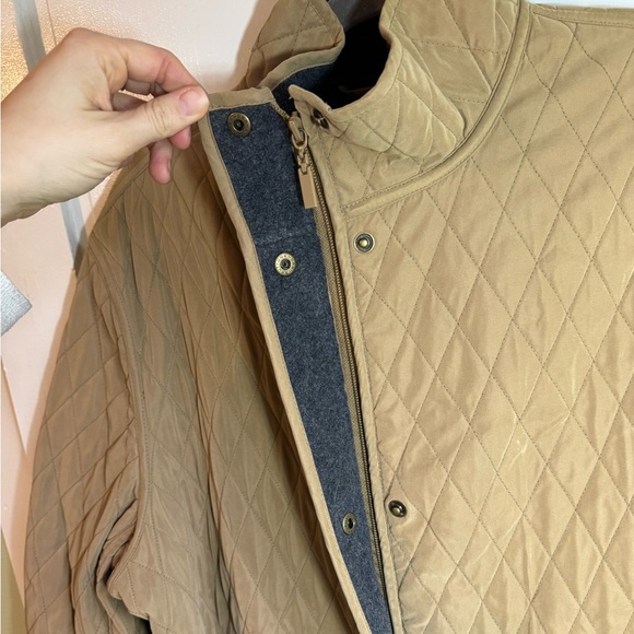 Impermeable Women’s Quilted Long Jacket - Tan - XL - Picture 5 of 8